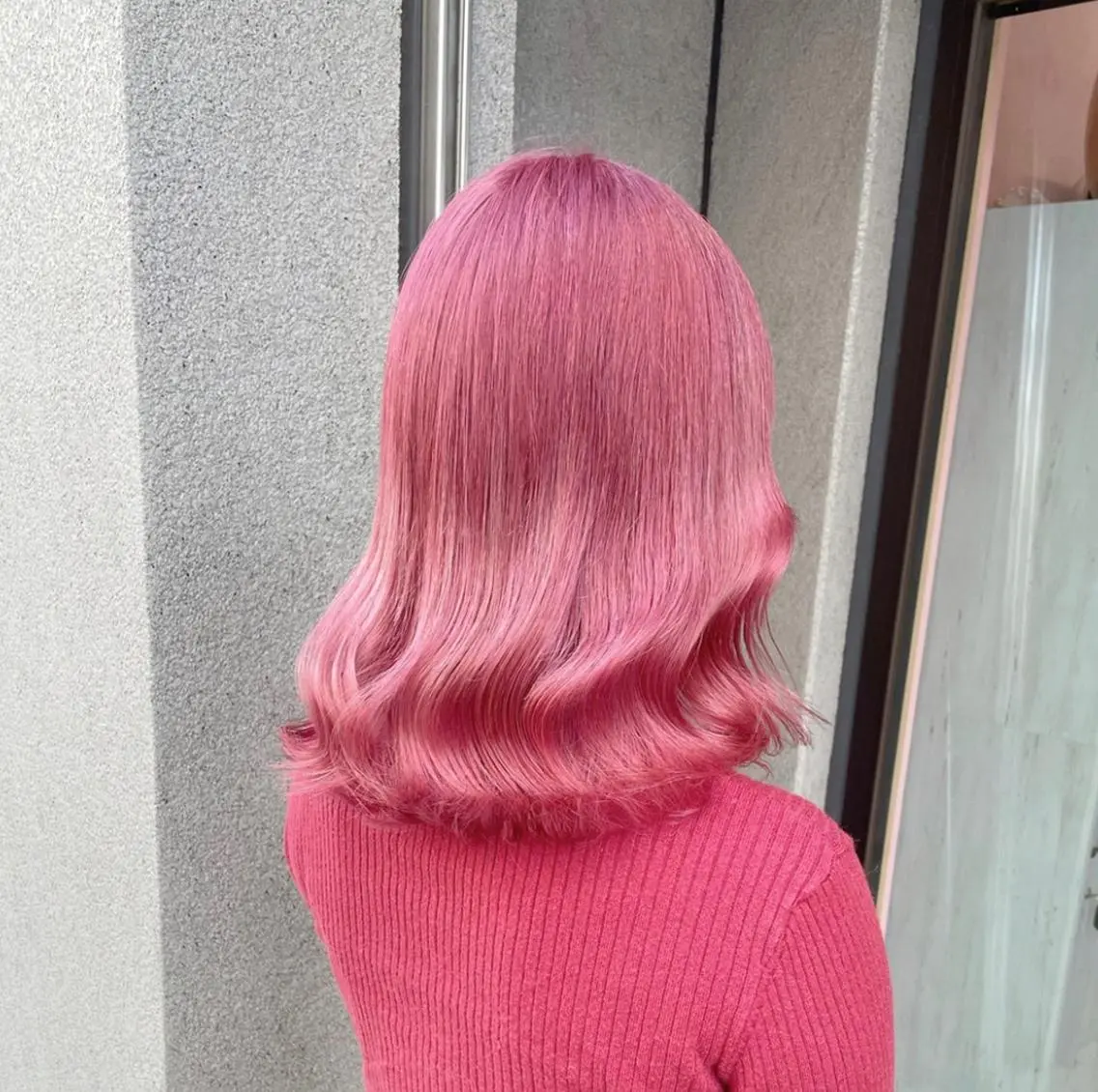 セミロング カラー ヘアカラー トリートメント ヘアセット ハイトーン特化🎀 LEONのヘアスタイル