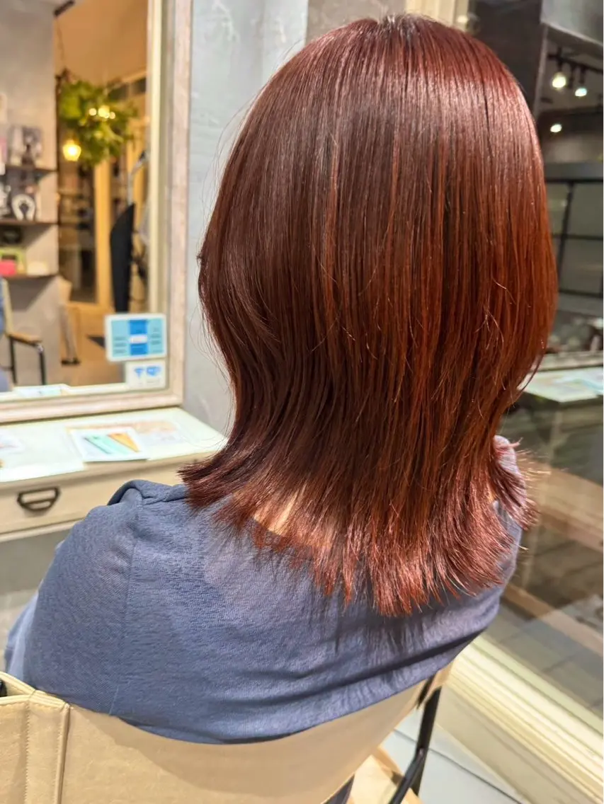 ミディアム カラー ヘアカラー ヘッドスパ Kayo🐬 /ピンク系カラー🎀のヘアスタイル