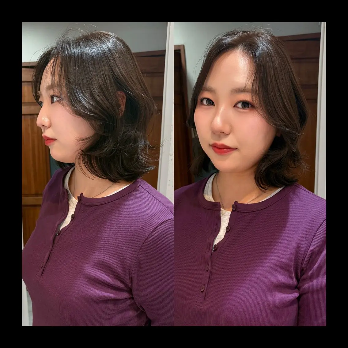 ミディアム カラー 似合わせカット カット ヘアカラー トリートメント mai / linoah˚✧のヘアスタイル