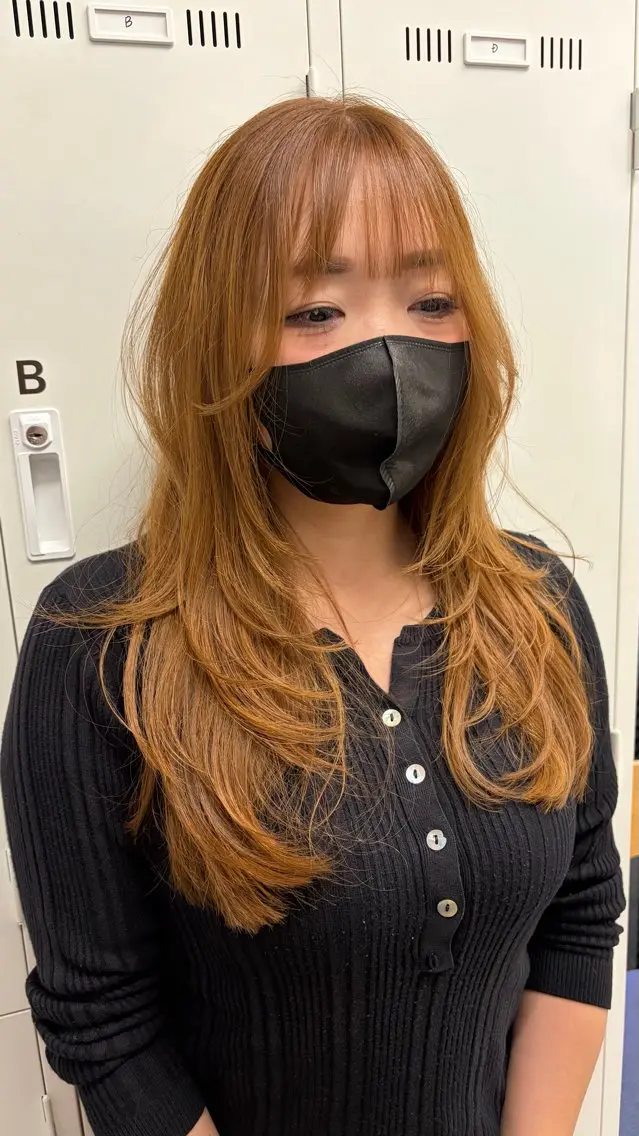 ロング レイヤーカット カット ヘアカラー トリートメント number_mai 🪽のヘアスタイル
