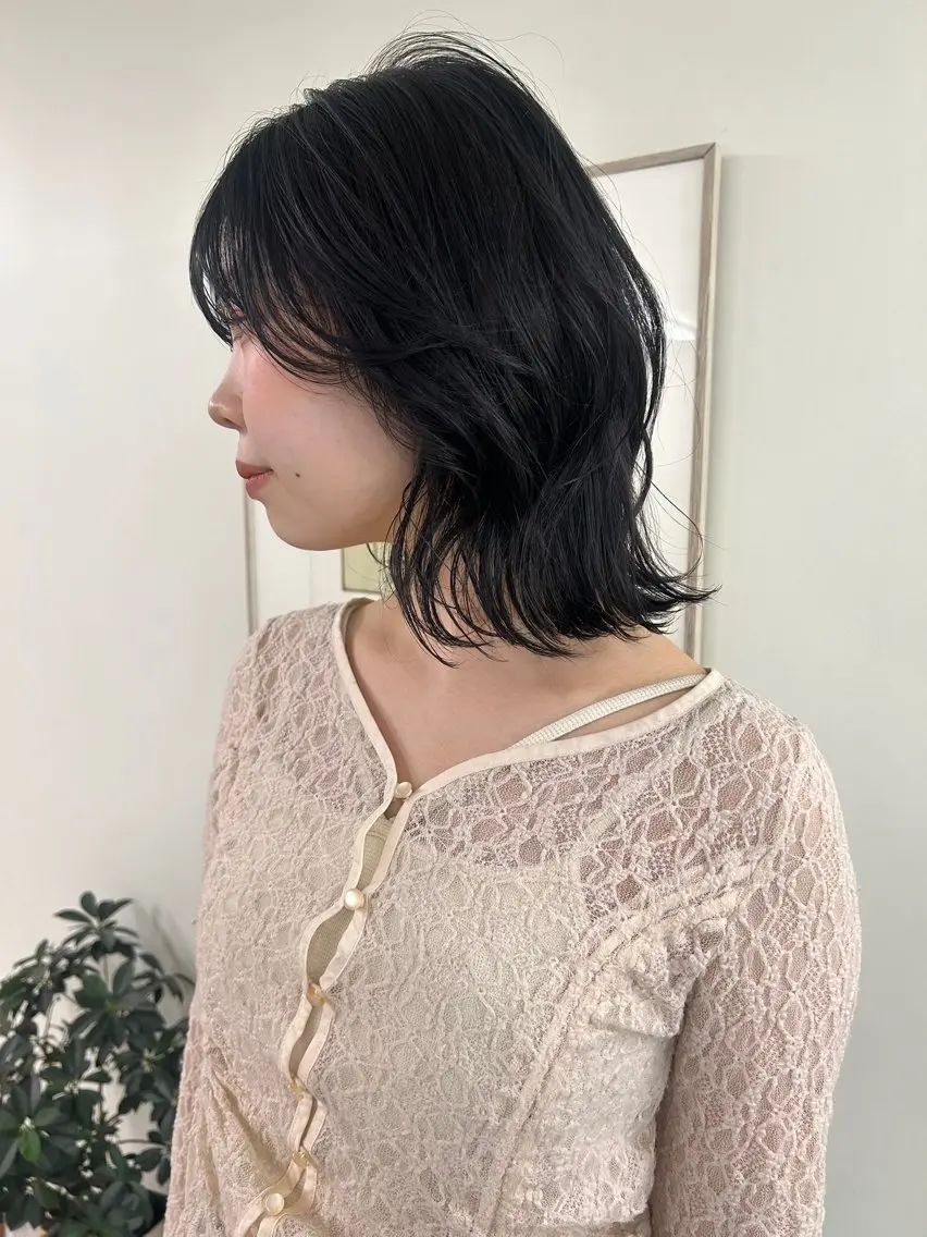カラー 透明感カラー グレージュ ラベンダーカラー ラベンダーグレージュ ラベンダーグレー ヘアカラー トリートメント nappe🐏 栄／矢場町のヘアスタイル