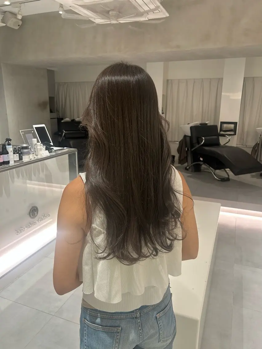 ロング カラー カット ヘアカラー 🧚つやさらhair 🧚manakaのヘアスタイル