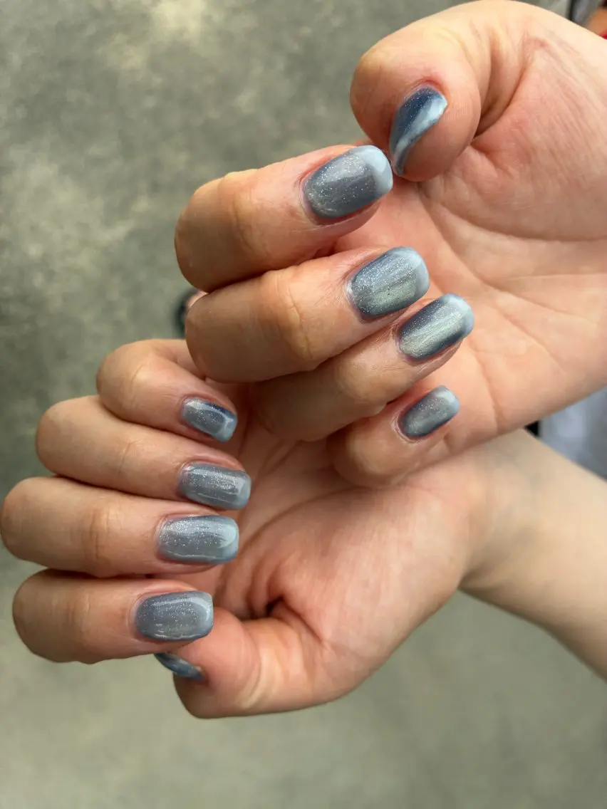 ネイル ブルー loa nailのネイルデザイン