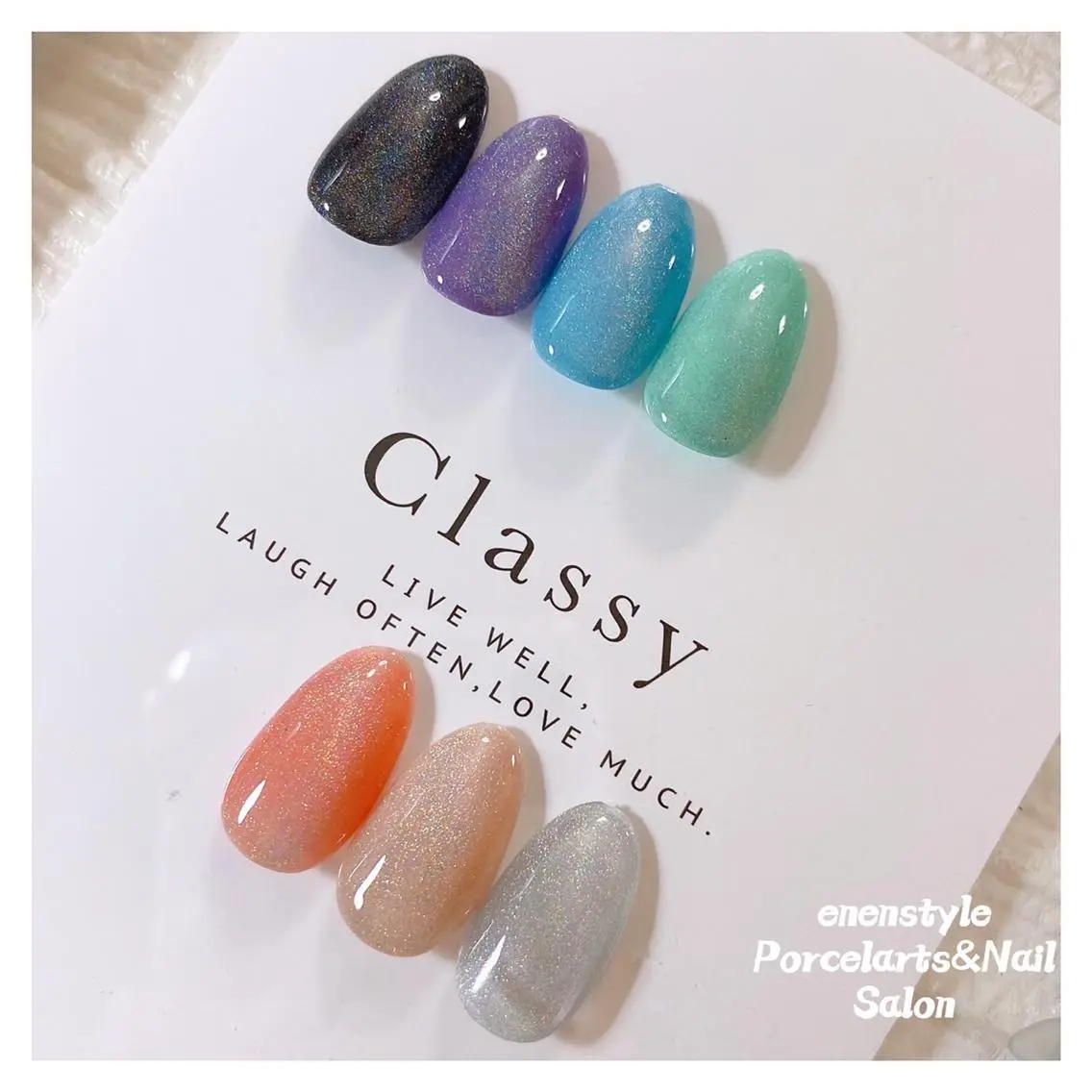 ミディアム ネイル 🐾enen style 🐾のネイルデザイン