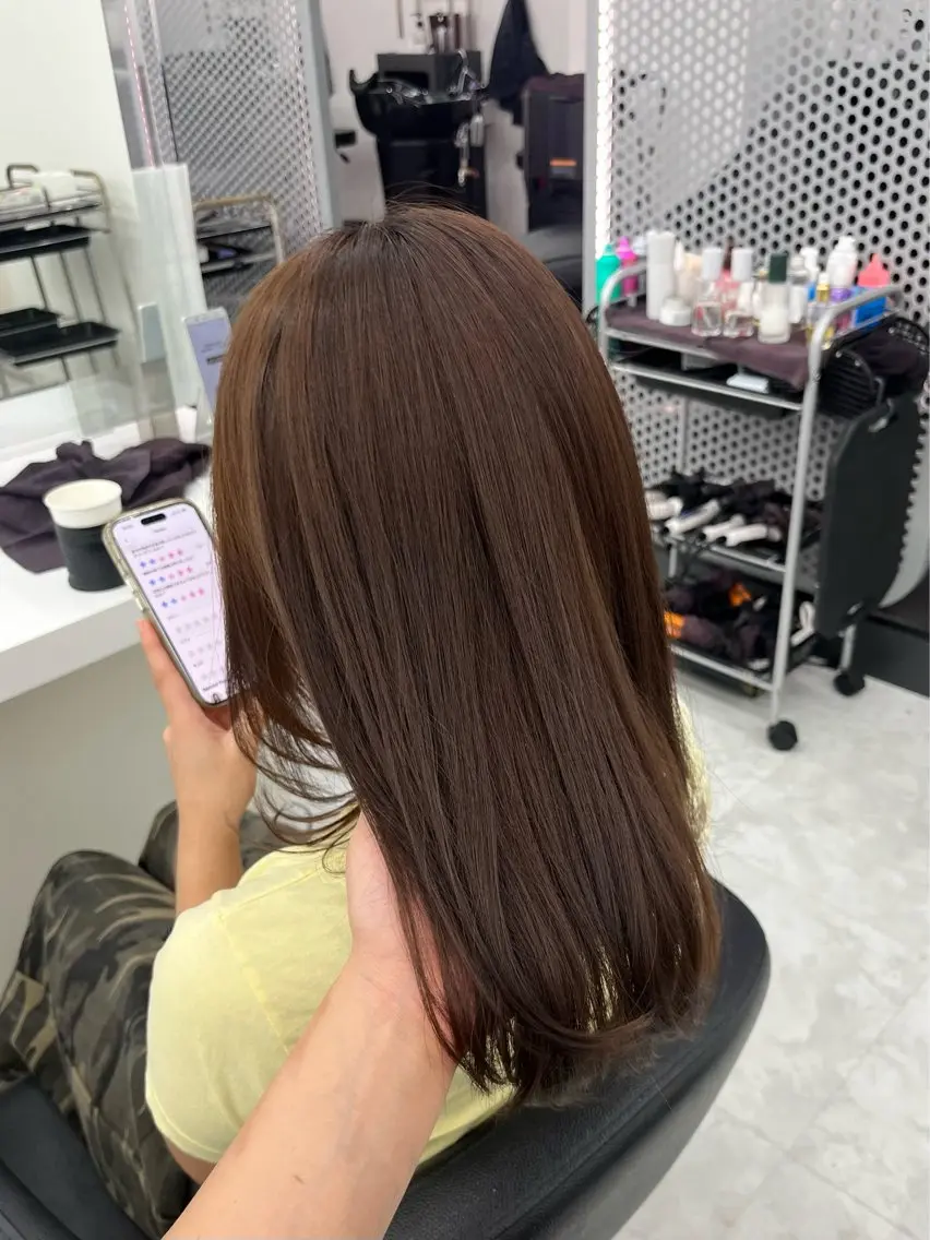 カラー ヘアカラー トリートメント ヘッドスパ ヘアセット 🍒暖色ダブルカラー /FUKA🍒のヘアスタイル