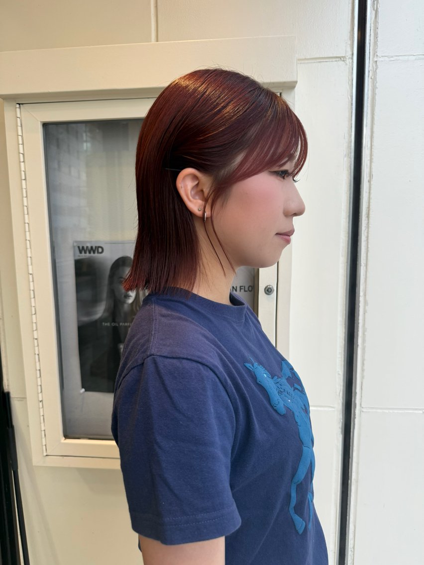 ミディアム 伸ばしかけ 藤澤 聖奈のヘアスタイル