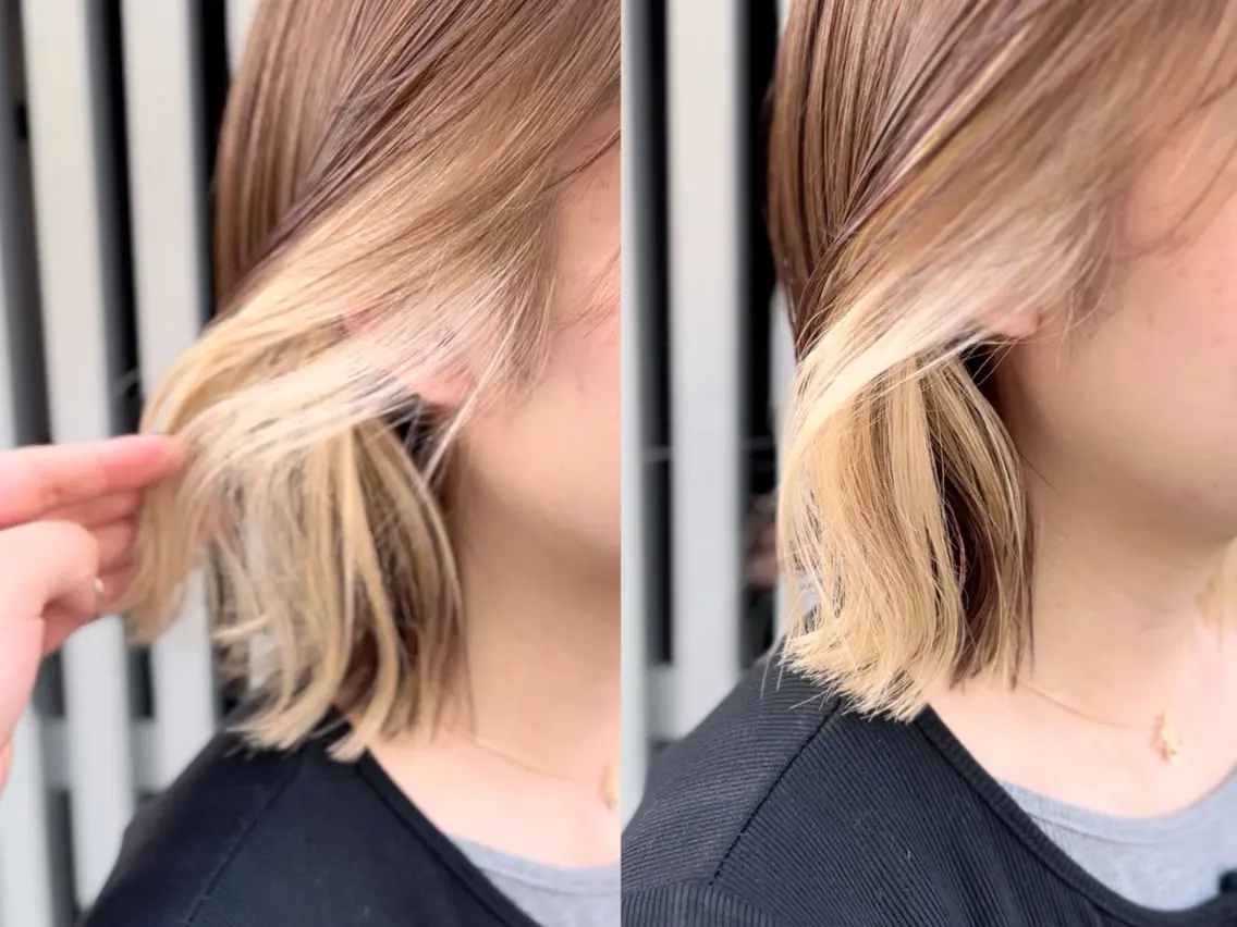ミディアム カラー ヘアカラー 🎀オタク美容師艶髪 カラーERINA🎀のヘアスタイル