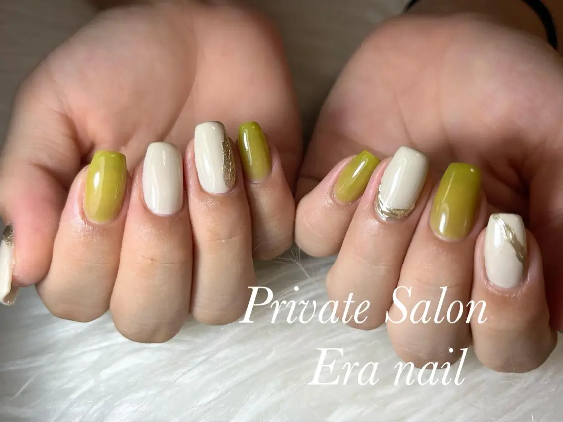 ネイル ミラーネイル ワンカラーネイル ハンドネイル Era nailのネイルデザイン