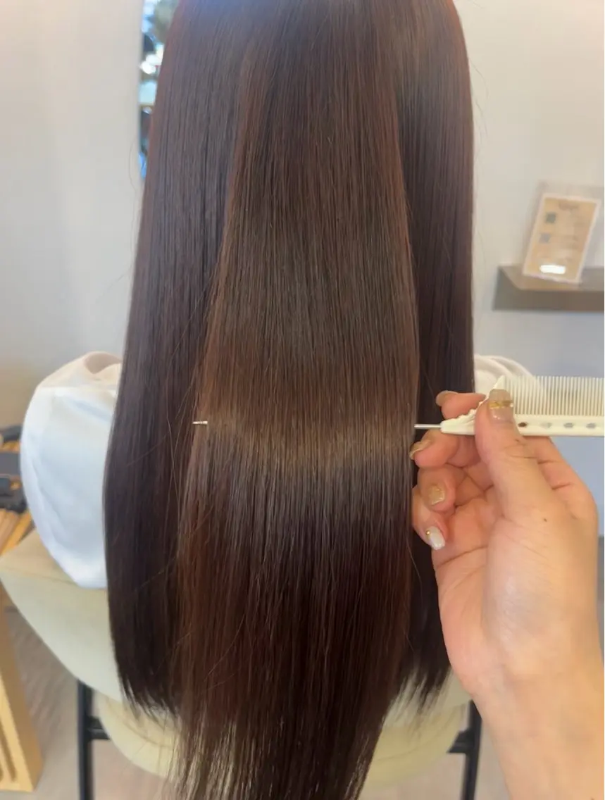 ロング カラー トリートメント 駒場 まといのヘアスタイル