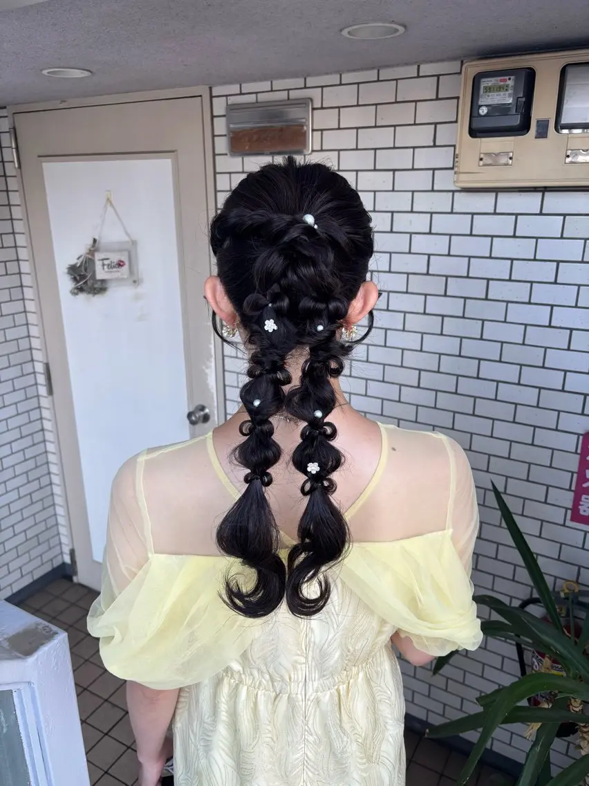 ヘアアレンジ ヘアセット 🌺ヘアメイク SYOKA🌺のヘアスタイル