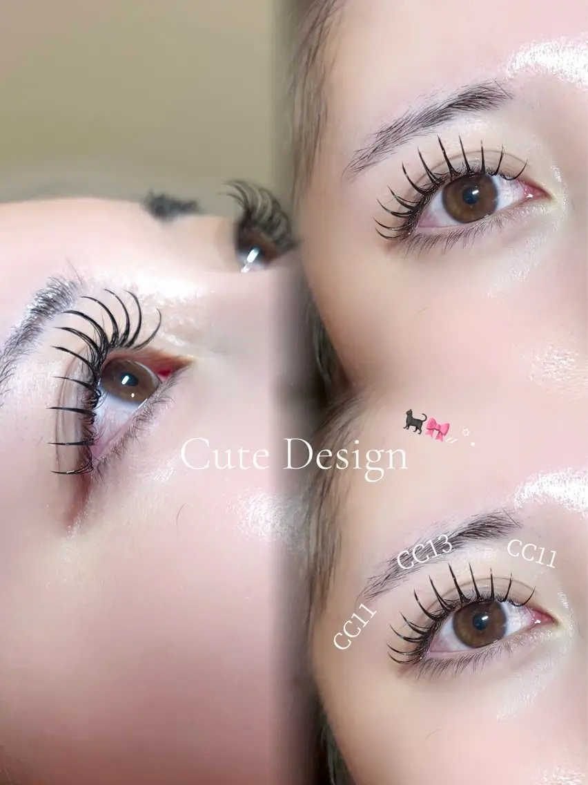 マツエク・マツパ キュート マツエク CINQLUXE🎀 hiranoのマツエク・マツパデザイン