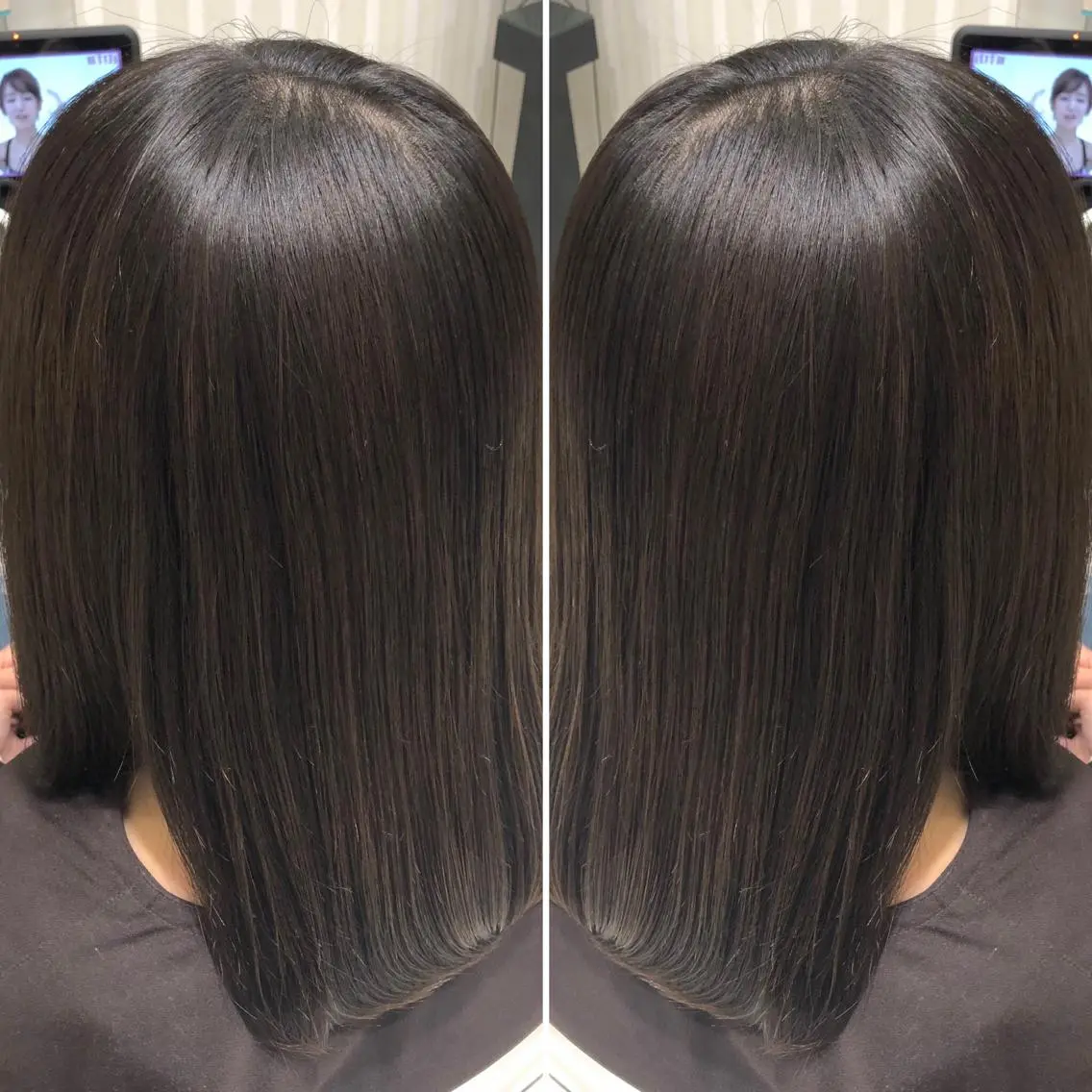 セミロング カラー 飯田 祥哉のヘアスタイル