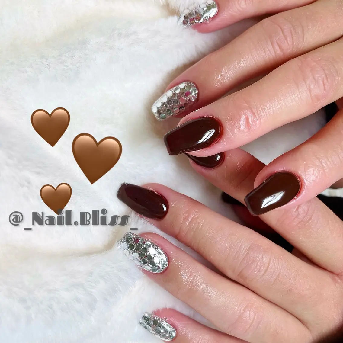 ネイル ミラーネイル ハンドネイル NAIL BLISSのネイルデザイン
