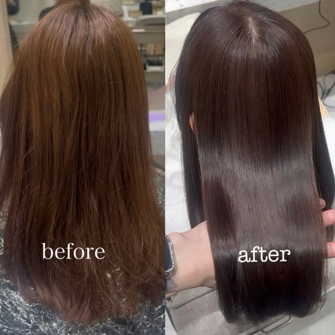 セミロング アッシュ 髪質改善 トリートメント カット ヘアカラー トリートメント 💎髪質改善/艶髪 💎mizuki💎のヘアスタイル