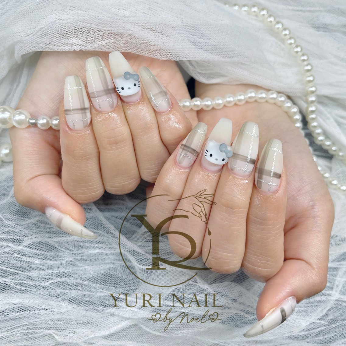 ネイル チークネイル フットネイル フレンチネイル グラデーション キラキラネイル ハンドネイル フットネイル ハンドケア YURI Nail Funabashiのネイルデザイン