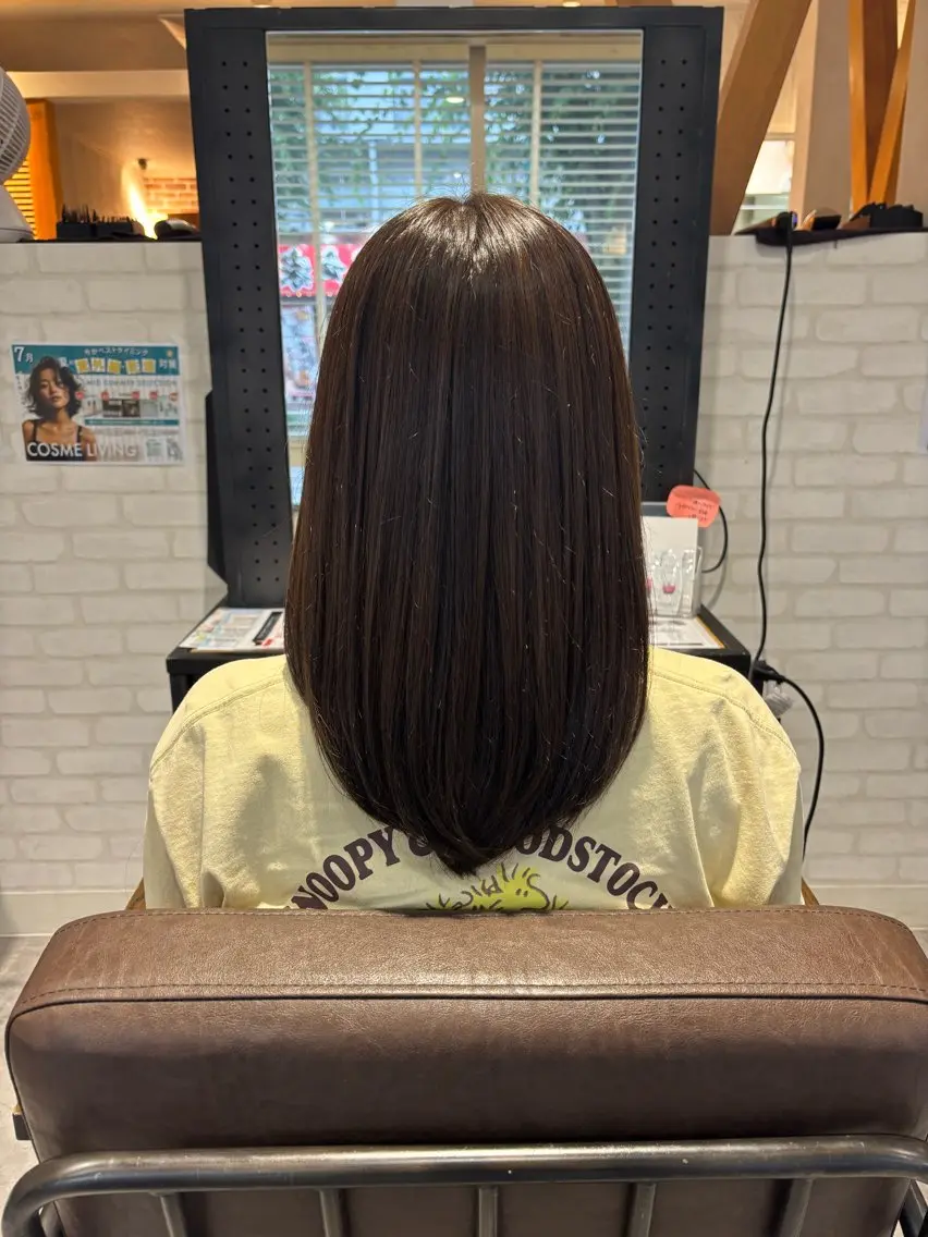 セミロング カット ヘアカラー トリートメント メンズ/ヘアアレンジ /保谷菜々美のヘアスタイル