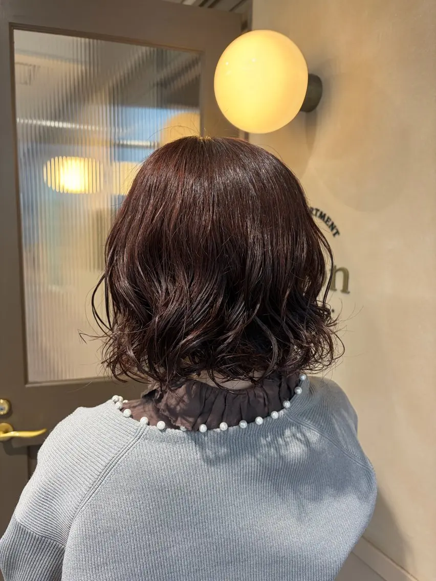 ショート カラー パーマ カット ヘアカラー パーマ トリートメント 黒坂 唯奈 /パーマ・ボブ特化のヘアスタイル