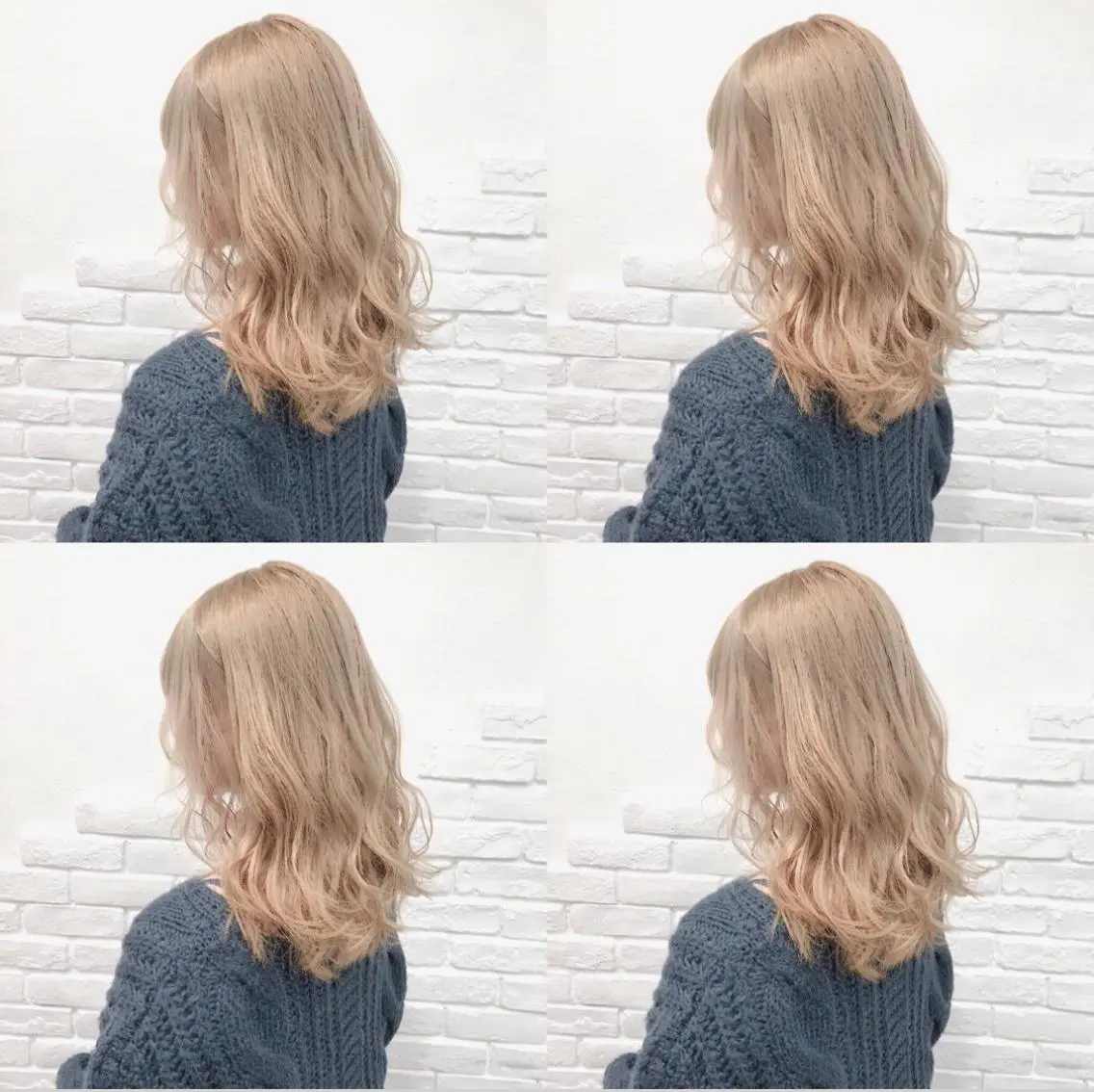 セミロング カラー ヘアアレンジ アッシュ アッシュグレー ベージュカラー 黒髪 ブリーチ メンズスタイル ly本厚木のヘアスタイル