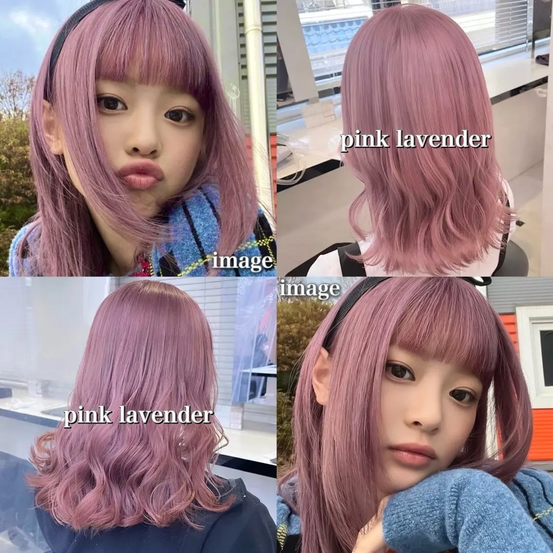 セミロング カラー ブリーチ ブルーカラー ブルーラベンダー ディープパープル デザインカラー ヘアカラー トリートメント 天神/ケアブリーチ/ 髪質改善/上質艶髪のヘアスタイル