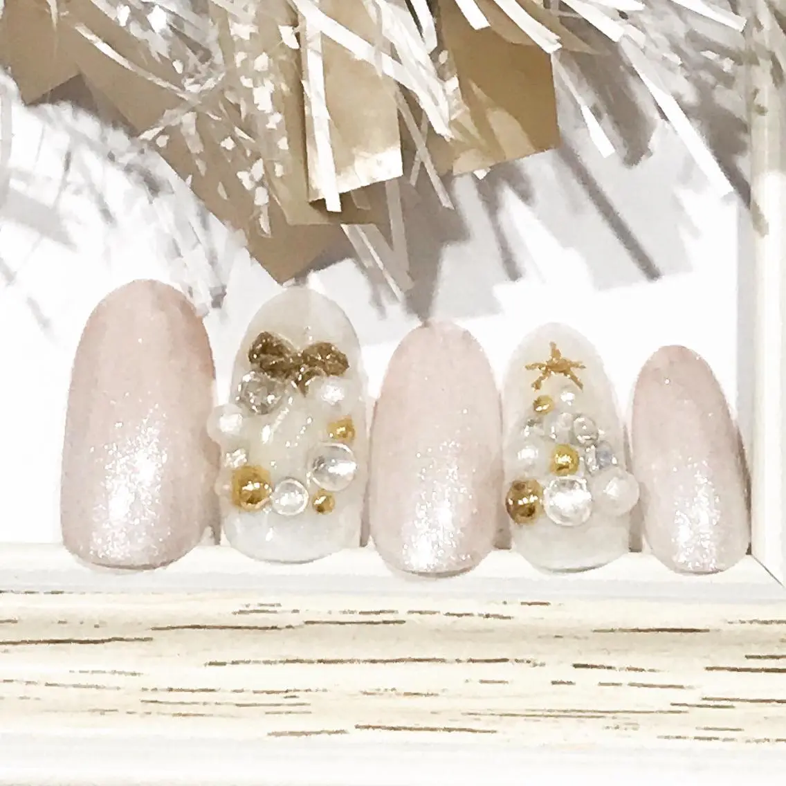 ネイル キラキラネイル 冬ネイル クリスマス Nyanco Nailのネイルデザイン