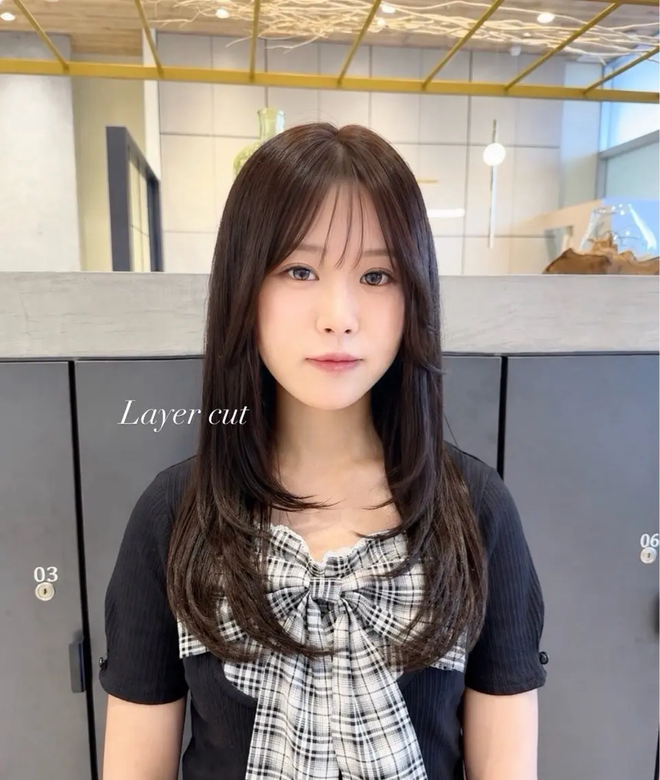 ロング カット ヘアカラー 艶髪┊︎垢抜けヘア ななみのヘアスタイル