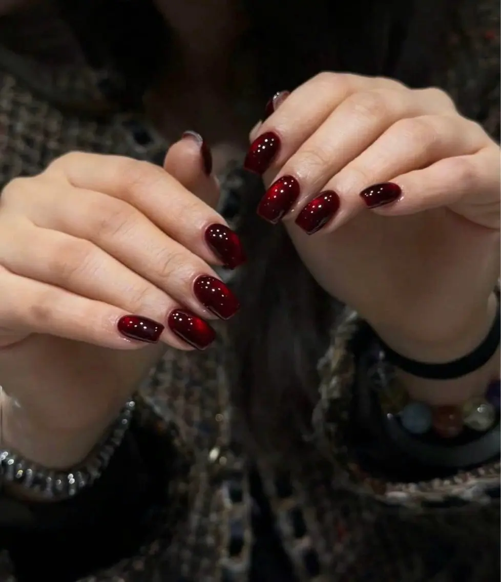 ネイル フラッシュネイル フレンチネイル グラデーション キラキラネイル 韓国ネイル ハンドネイル nyunn nailのネイルデザイン