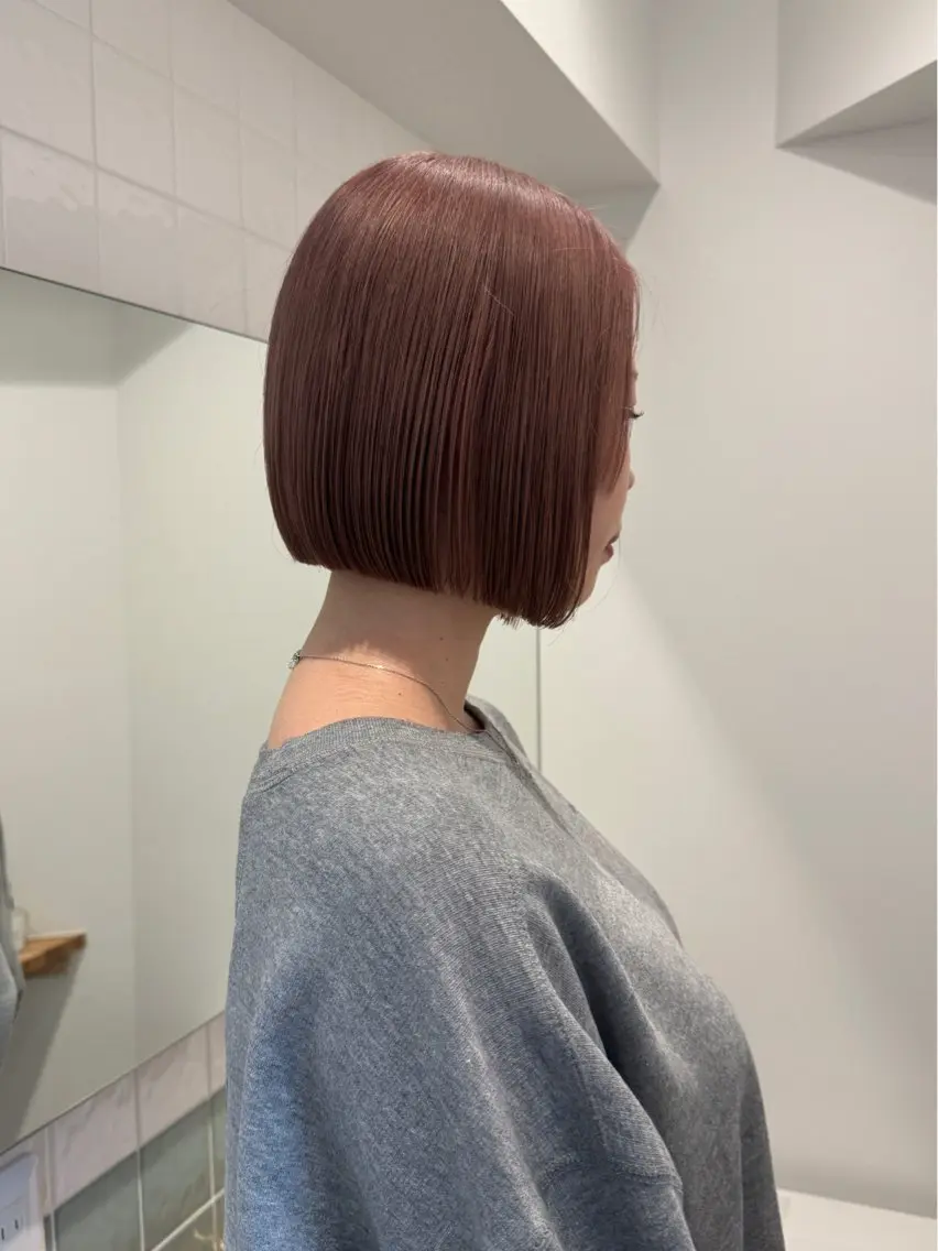 ショート カット ヘアカラー トリートメント ボブ/レイヤーカット 縮毛矯正/コウキ新宿のヘアスタイル