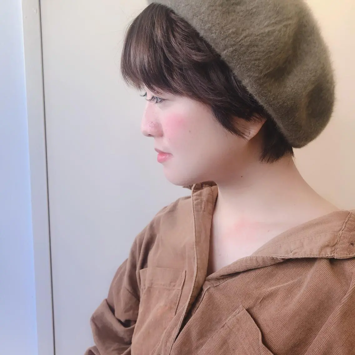 ショート 顔周りの垢抜けヘア 立山あいりのヘアスタイル
