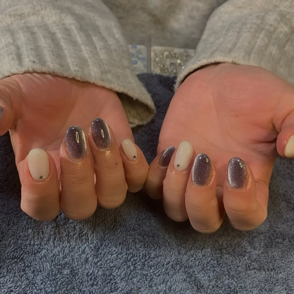 ネイル ストーンネイル ハンドネイル MHR nailのネイルデザイン