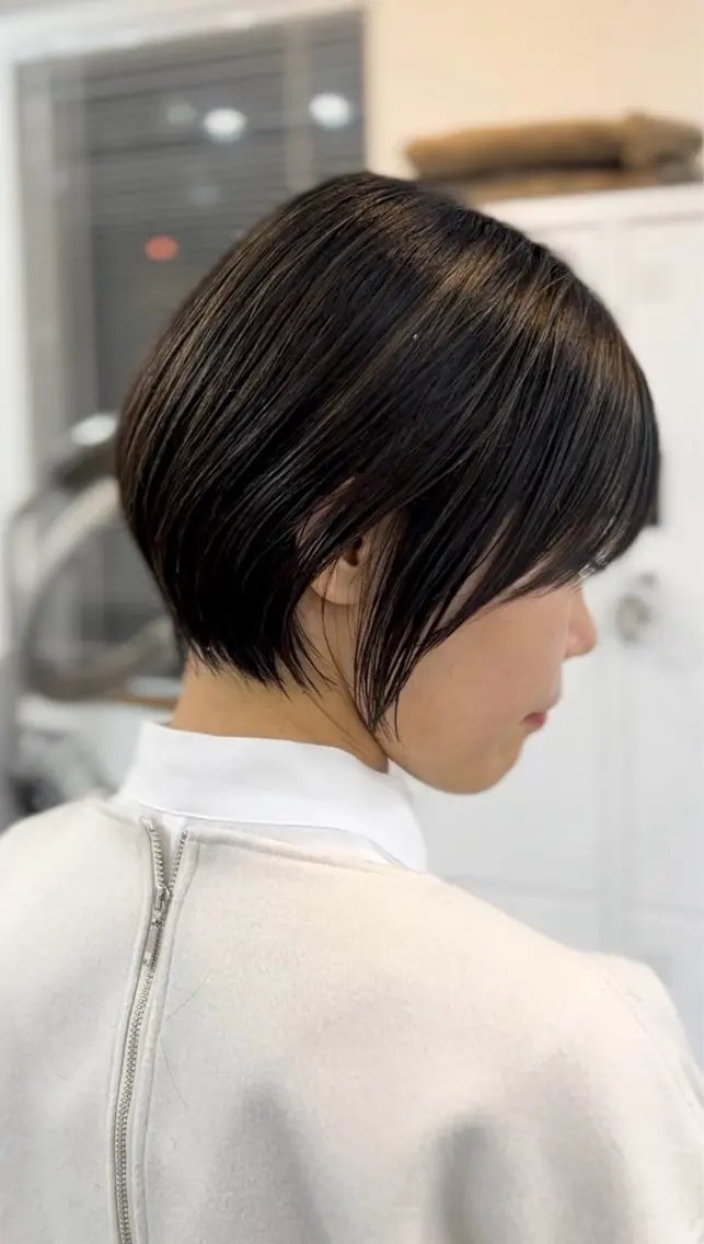 ショート カラー ショートボブ ボブ ショートヘア 表参道【髪質改善】 宮嶋勇太のヘアスタイル