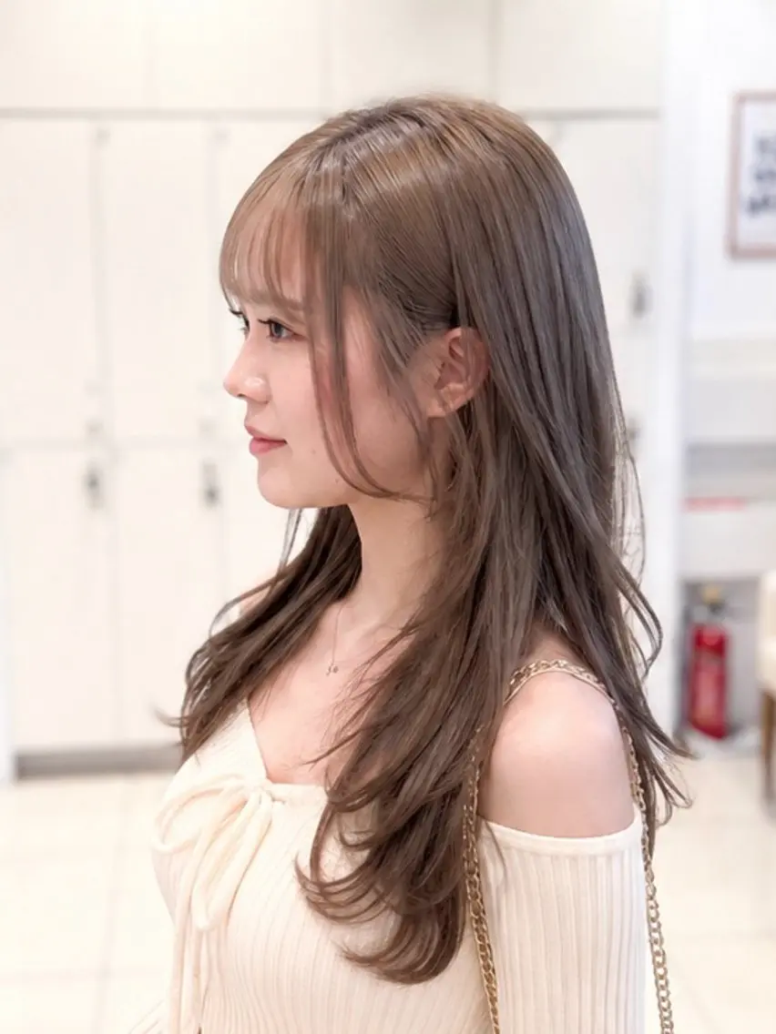ロング カラー カット ヘアカラー トリートメント 金子 直樹のヘアスタイル