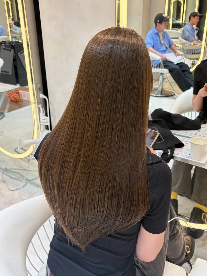ロング カラー グレージュ ヘアカラー hina /透明感艶カラー✨️のヘアスタイル