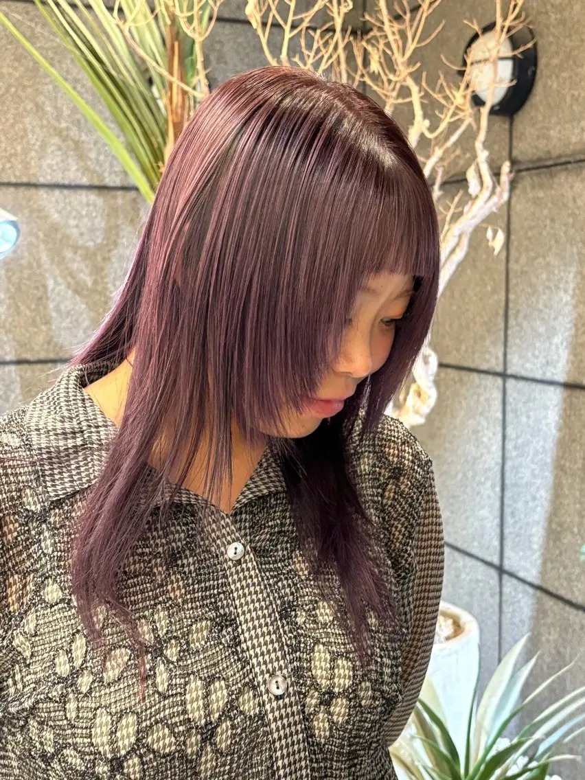 セミロング カラー ブリーチ ケアブリーチ ダブルカラー グラデーションカラー ハイライトカラー 似合わせカラー/ RENのヘアスタイル