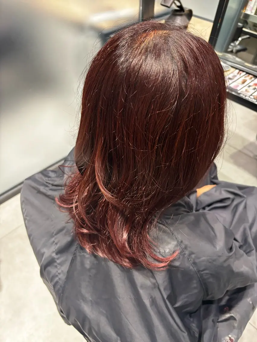 ミディアム ヘアカラー nana /透明感カラーのヘアスタイル