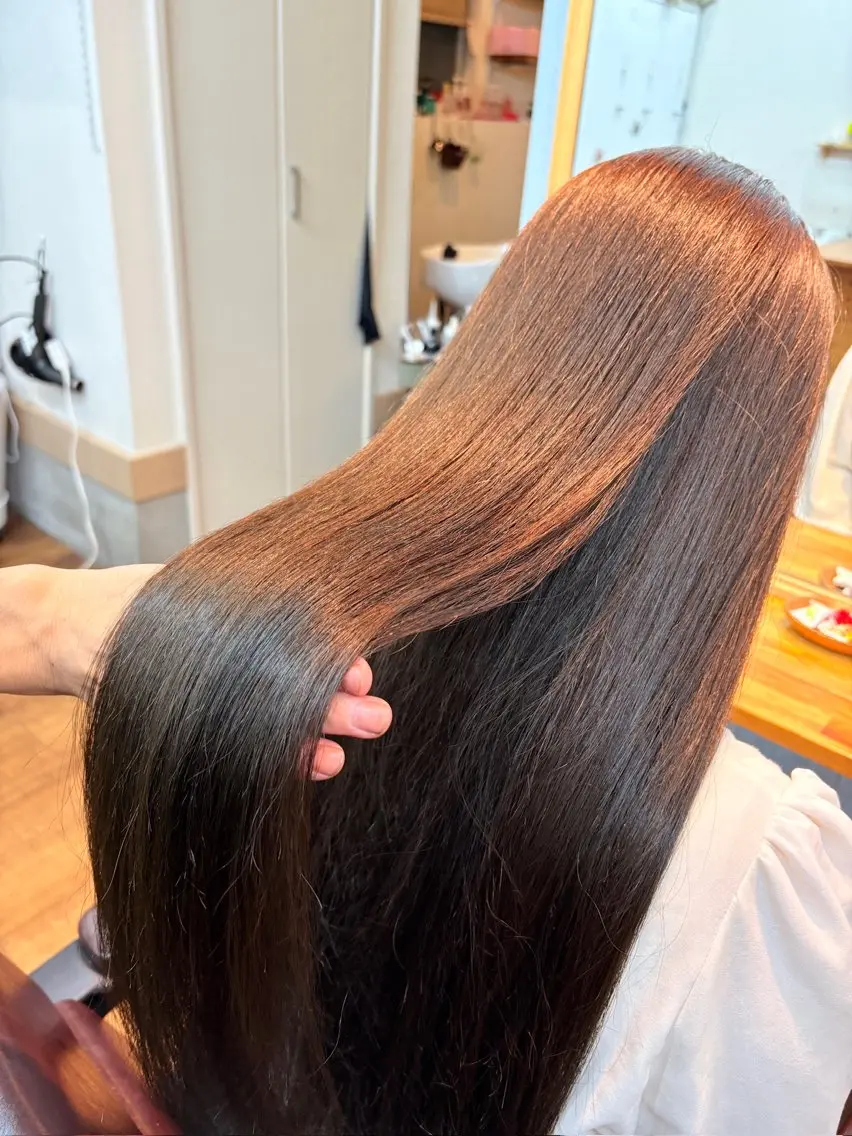 ロング カラー ダブルカラー 髪質改善 トリートメント 髙木 優人のヘアスタイル