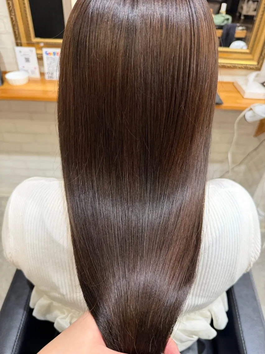 ロング ヘアカラー トリートメント 🎀豊橋/豊川🎀 ハイトーンうらら🎀のヘアスタイル