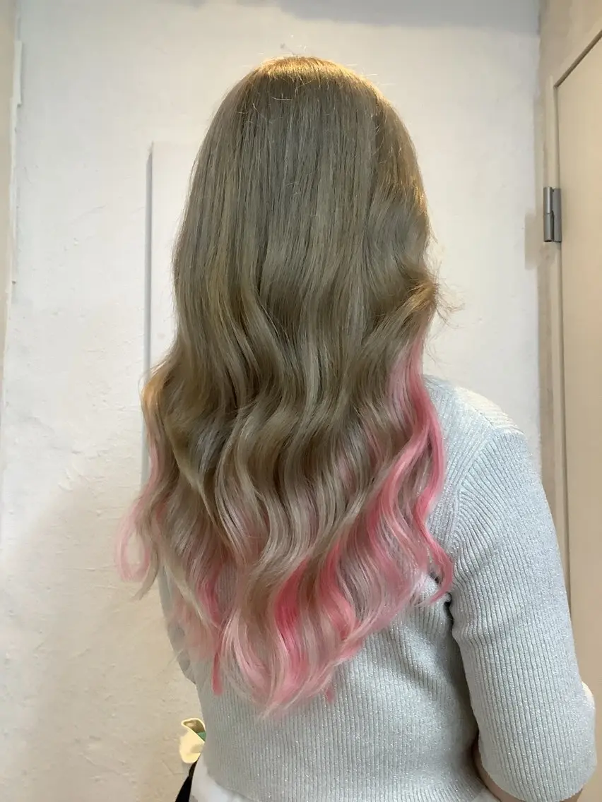 ロング エクステ エクステ GLOSS 心斎橋 山上のヘアスタイル
