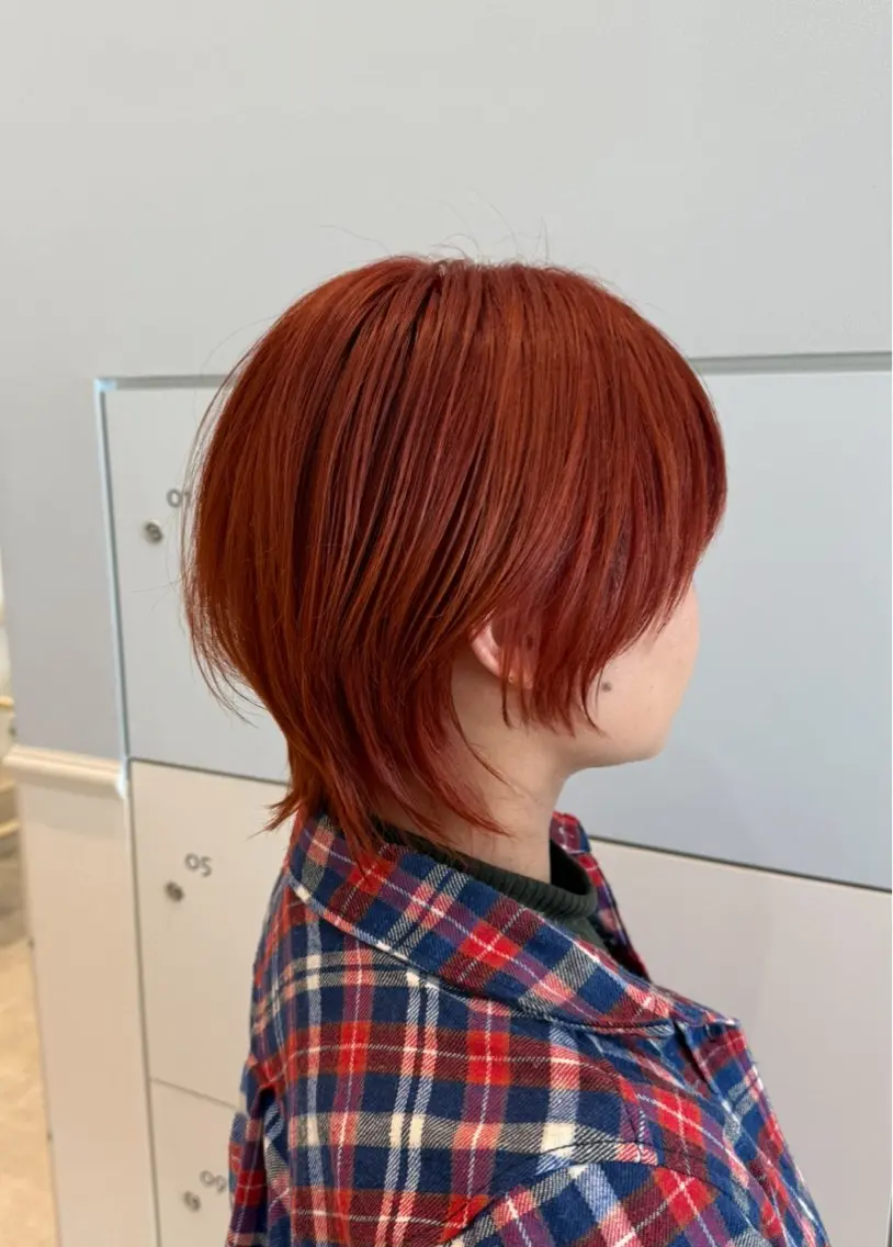 ショート ショートヘア ウルフカット ヘアカラー トリートメント 透明感カラー 松田晃代のヘアスタイル