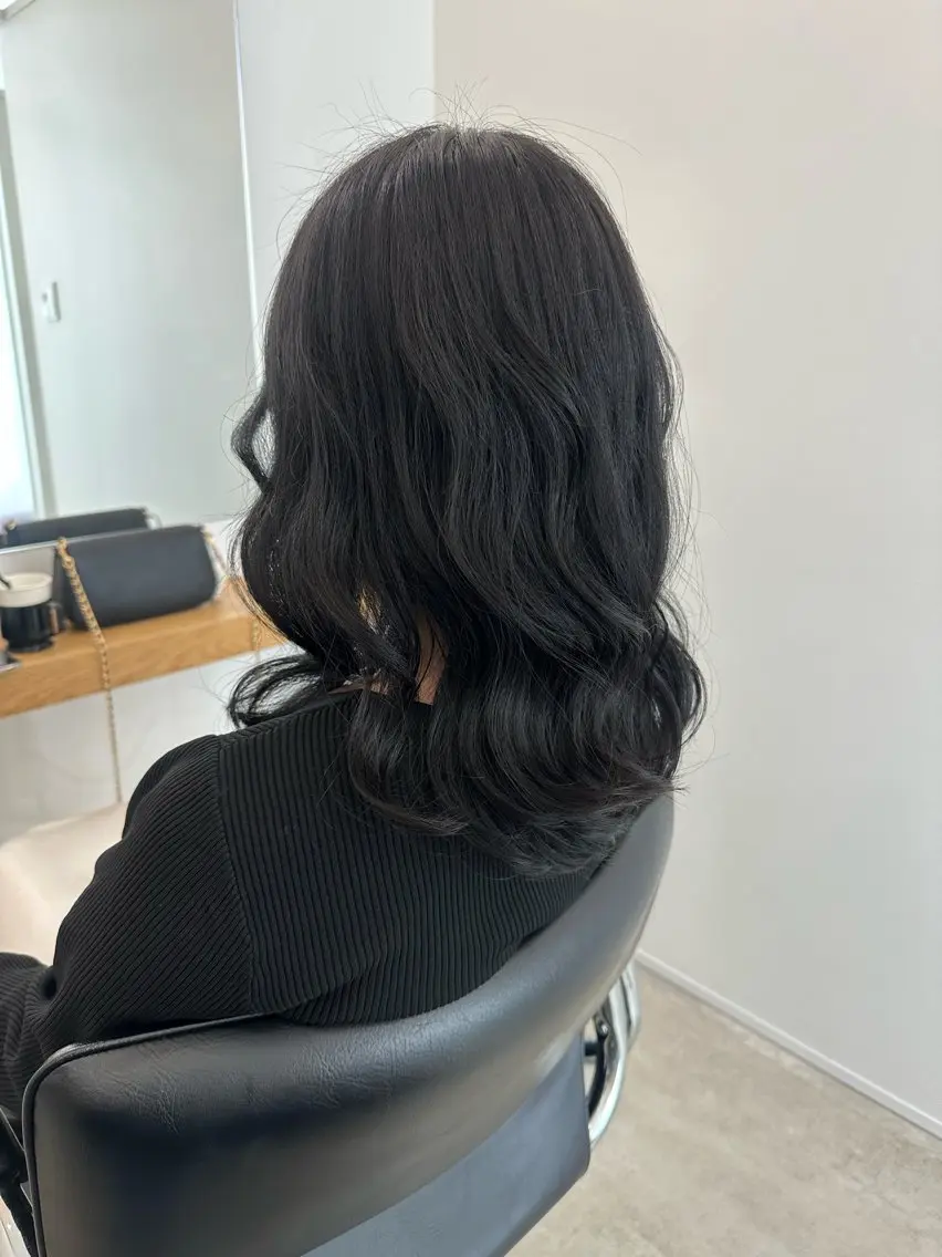 ミディアム カラー カット ヘアカラー トリートメント レイヤー/ナチュラル 💐nao.のヘアスタイル