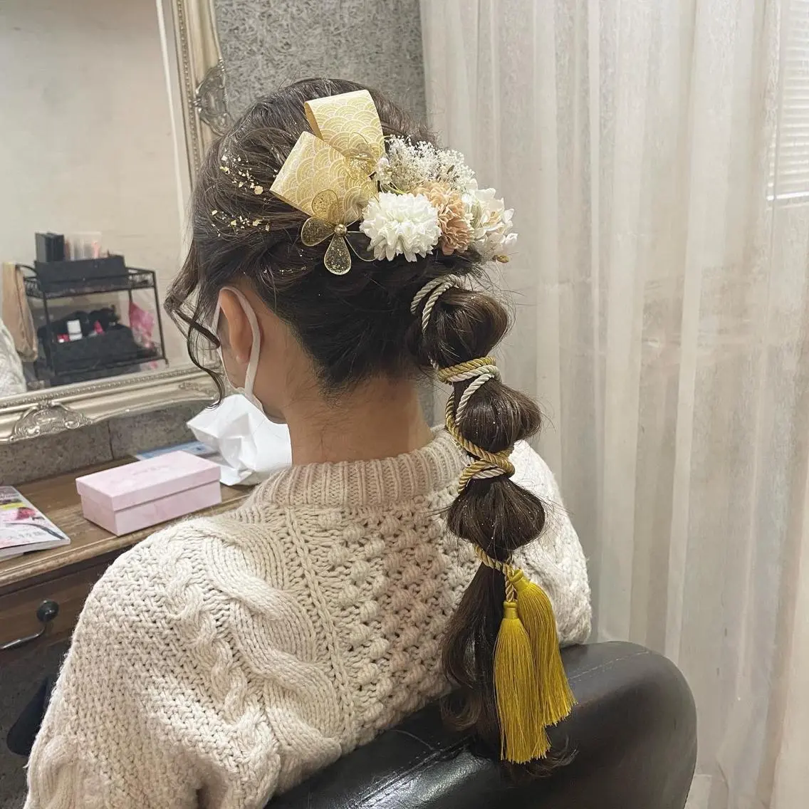 ロング ヘアアレンジ 成人式 ヘアセット Hair Labo ASH  あみん♡のヘアスタイル