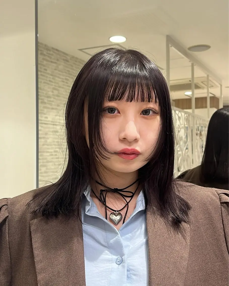 ミディアム カラー 透明感【カラー支持率 No.1】リノ🪐のヘアスタイル