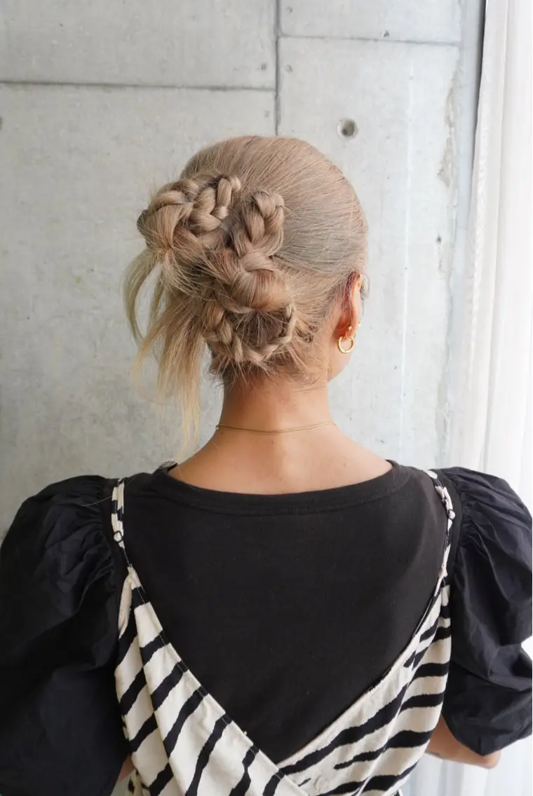 ロング ヘアアレンジ ヘアセット cime(シィーム) 宮元茉里奈のヘアスタイル