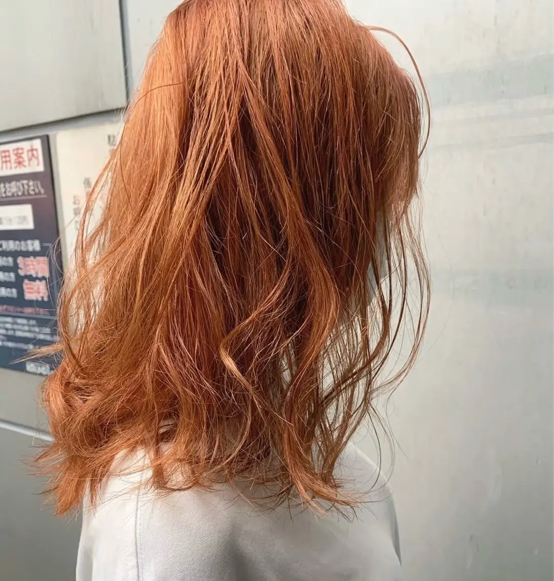ミディアム 💗暖色/ブリーチ/ レイヤー/横浜/メイのヘアスタイル