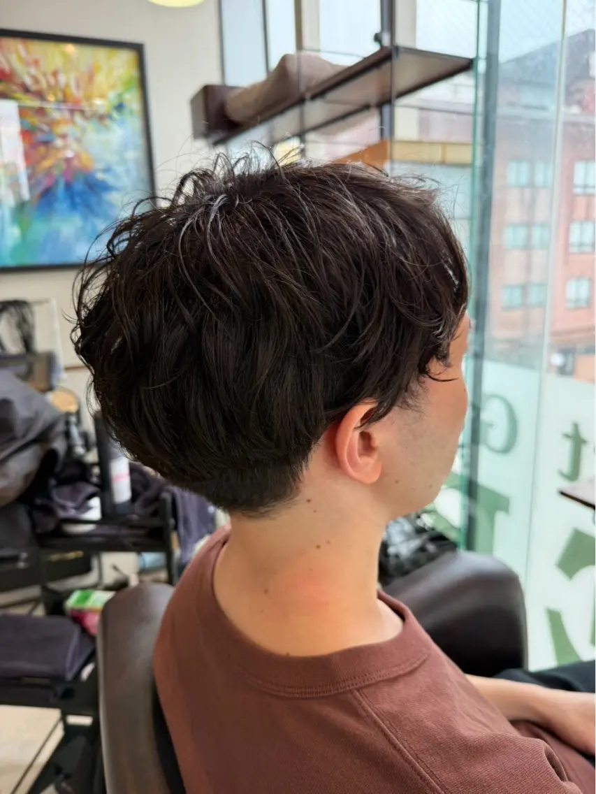 パーマ メンズ メンズパーマ 大石 藍のヘアスタイル