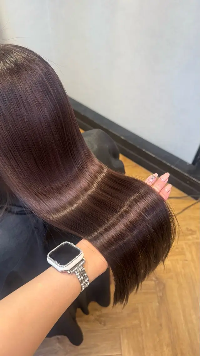 ロング カラー カット ヘアカラー トリートメント Rena/韓国 /ワンホンヘアのヘアスタイル