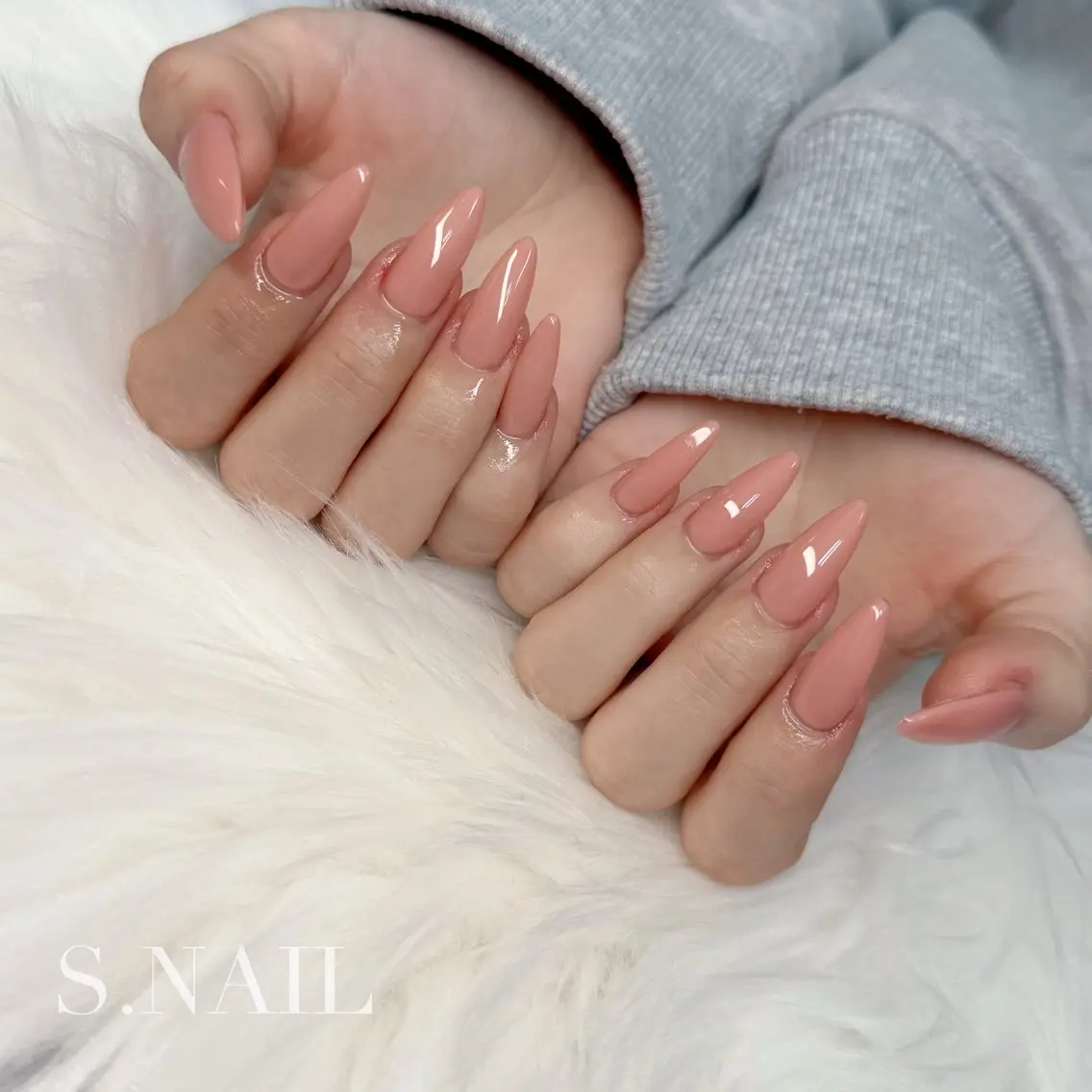 ネイル ワンカラーネイル ハンドネイル S.NAIL Suuのネイルデザイン
