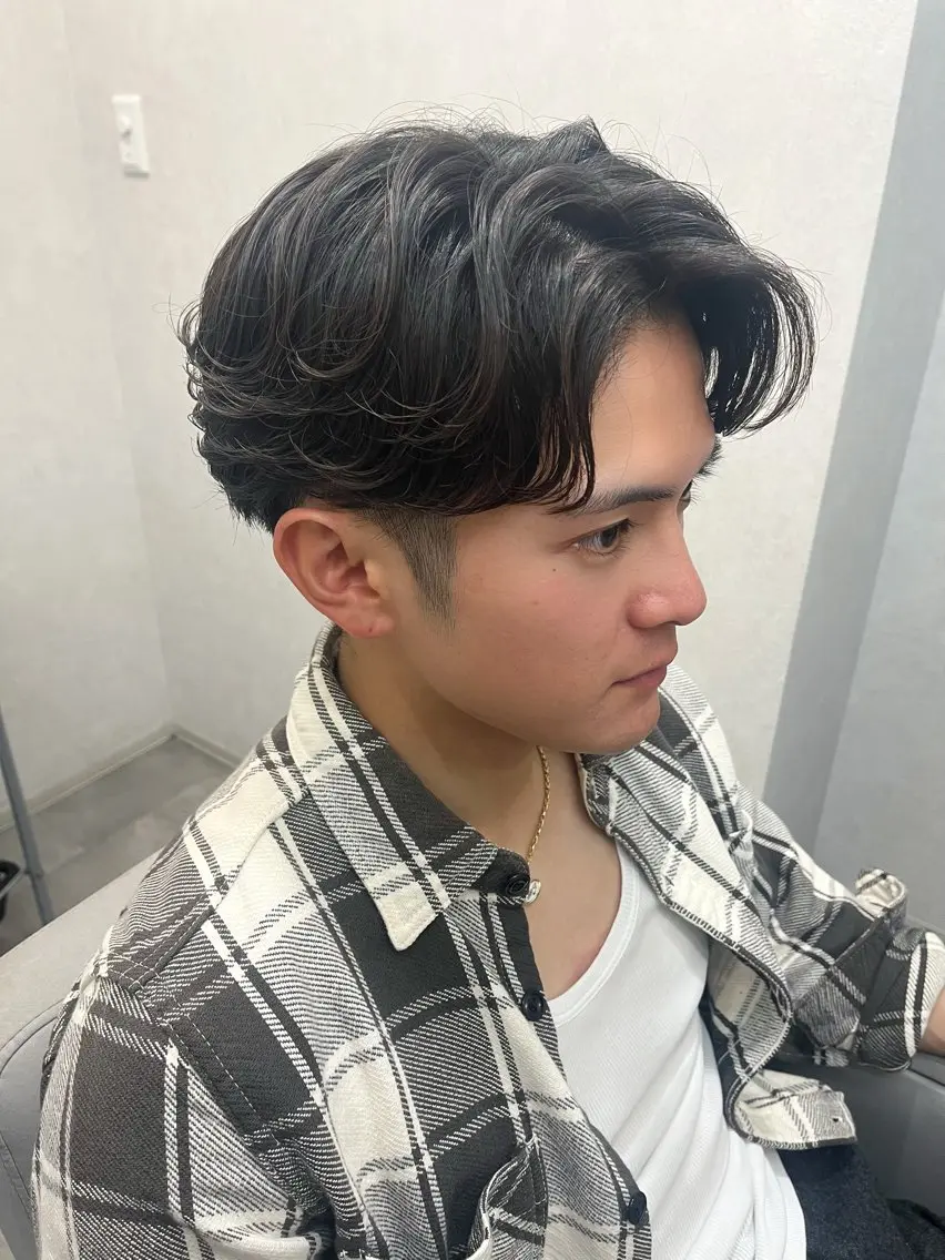 men'sカット+韓国風パーマ🦱💙【男性限定】の写真