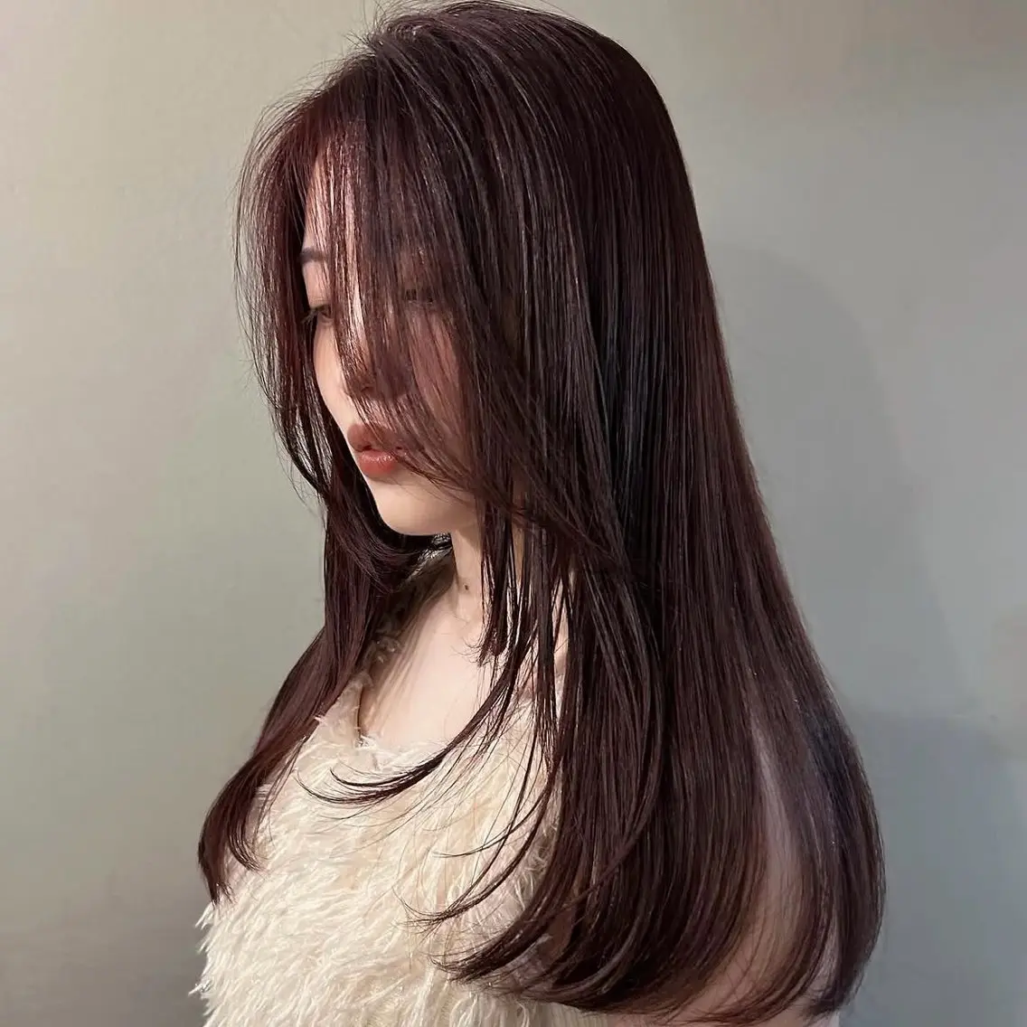 ロング カラー ヘアカラー 透明感カラー/ くるくるパーマミウのヘアスタイル