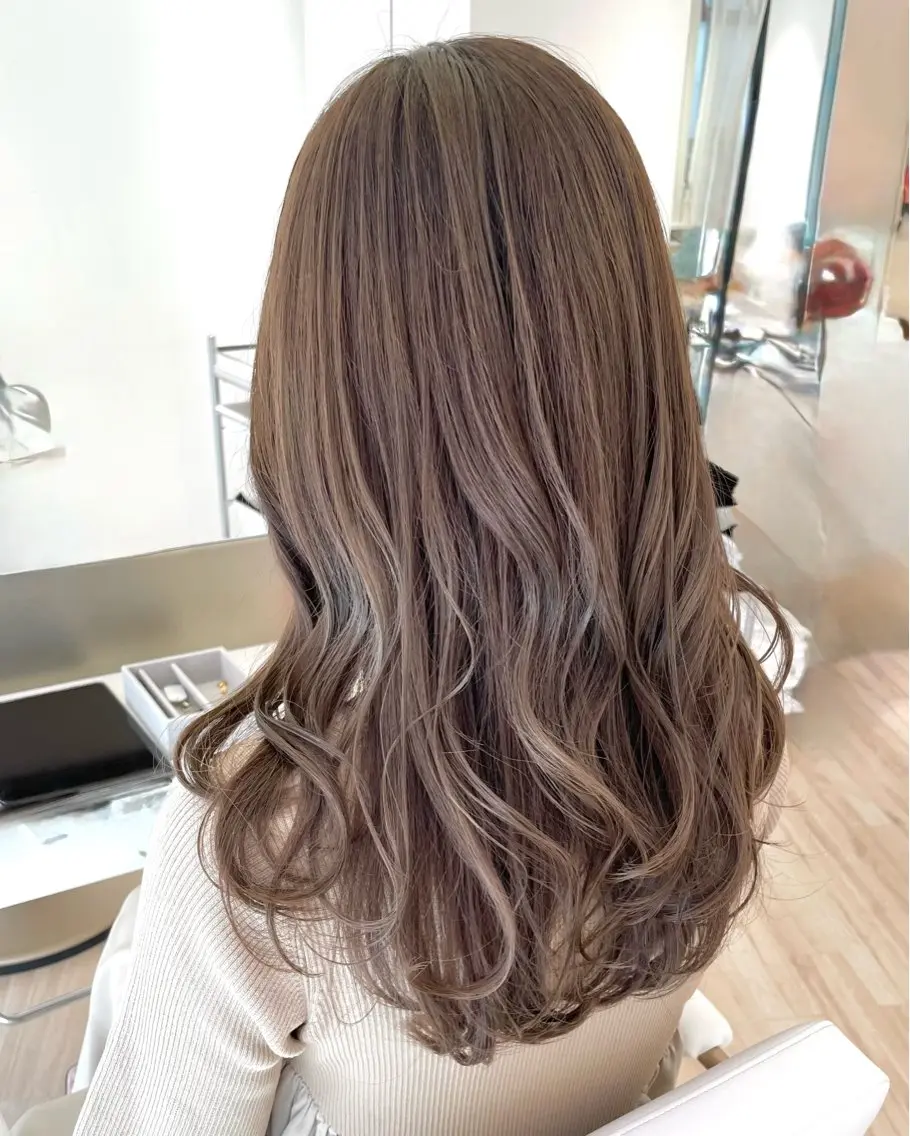 ロング カラー ヘアカラー ParveMix￤ 大賀さつき🍨🤍のヘアスタイル