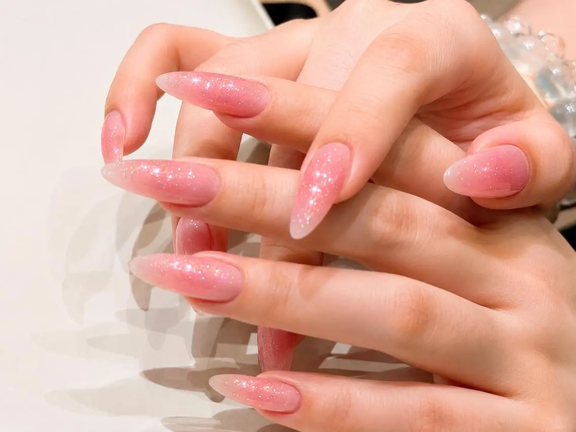 ネイル グラデーション 韓国ネイル ロングネイル 持ち込み シンプルネイル Melia Nail Nambaのネイルデザイン